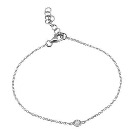 14k Gold and Diamond Bracelet