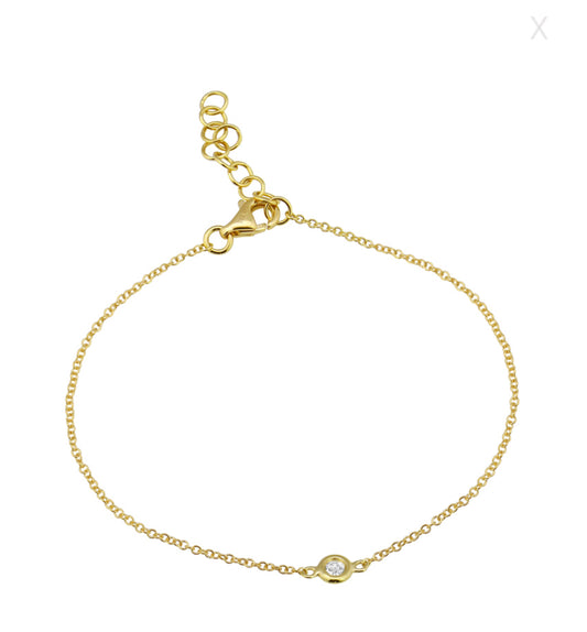 Chain Bracelet with Diamond