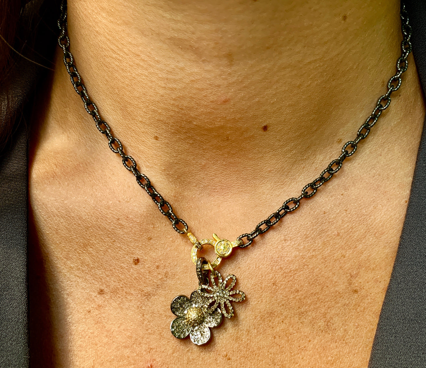 Pavé Flower Charm