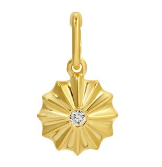 Fluted Flower Charm