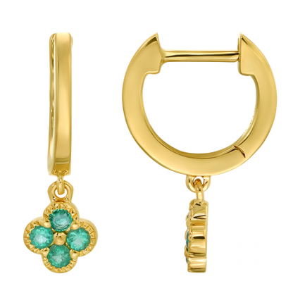 Clover Huggie Earrings