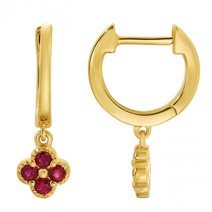 Clover Huggie Earrings