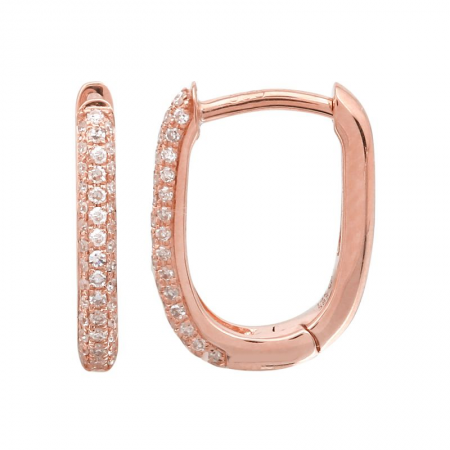 Oval Huggie Earrings