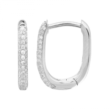 Oval Huggie Earrings