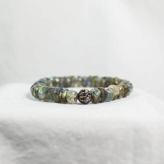 Devon Road Labradorite and Diamond Bracelet