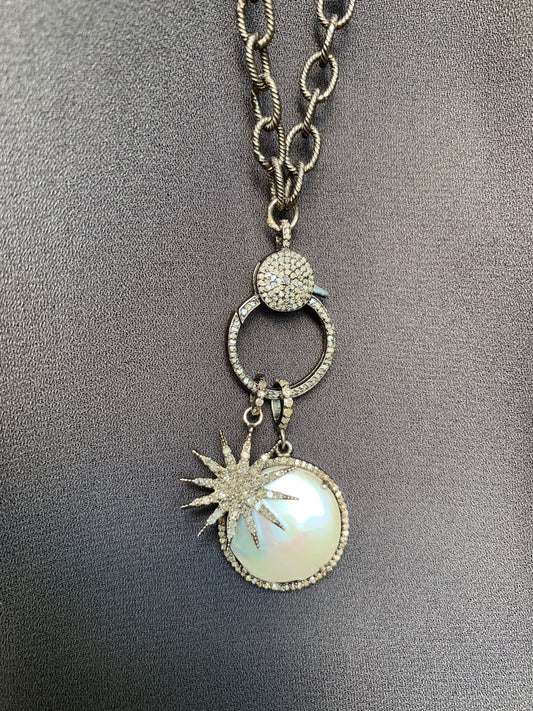 Pavé Starburst Charm