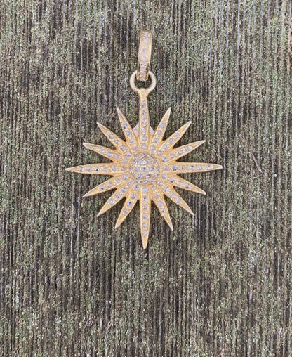 Gold Starburst Charm