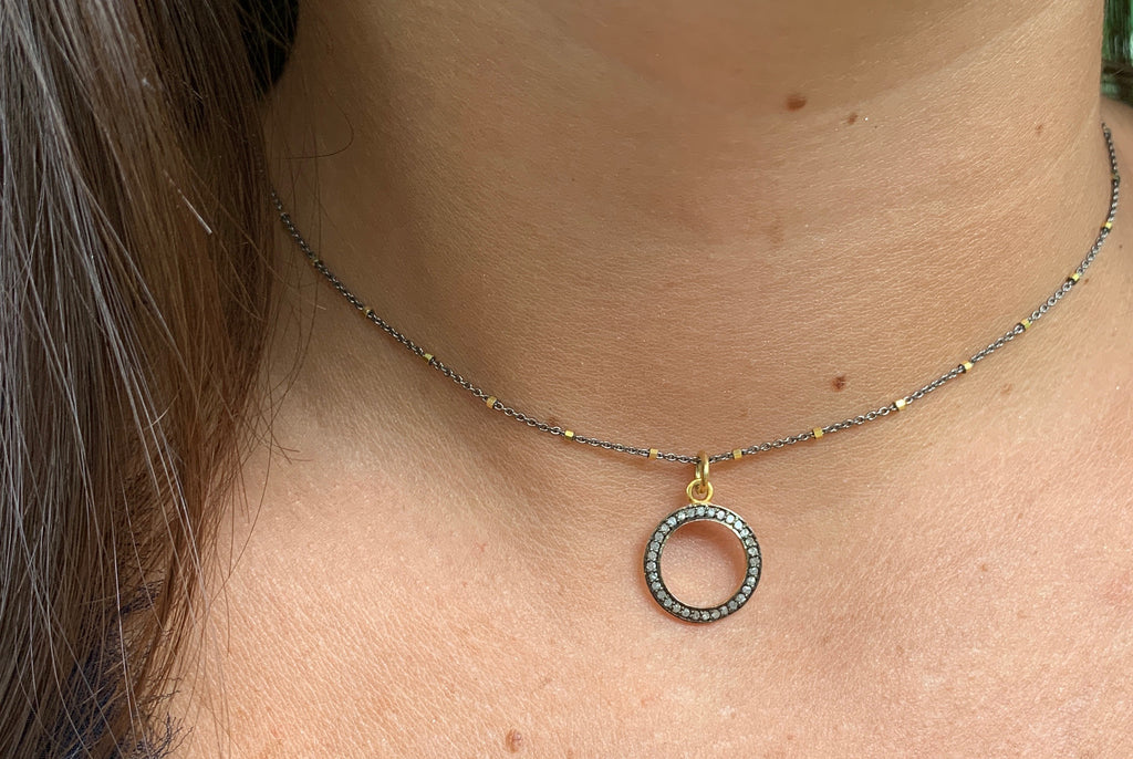 Large Circle Necklace — Sara Lois Jewellery – Bespoke Engagement and  Wedding Rings North Wales