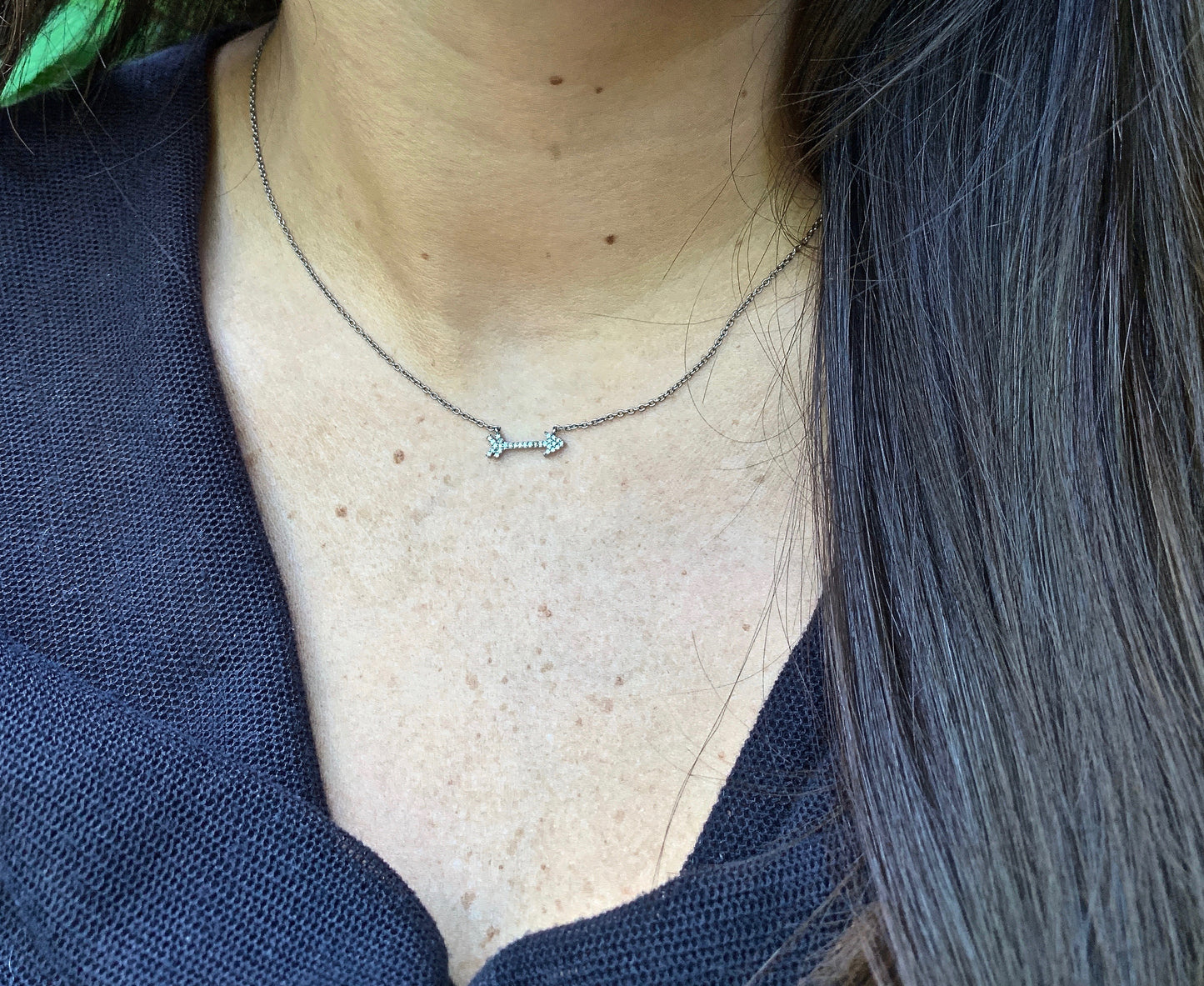 Pavé Arrow Necklace