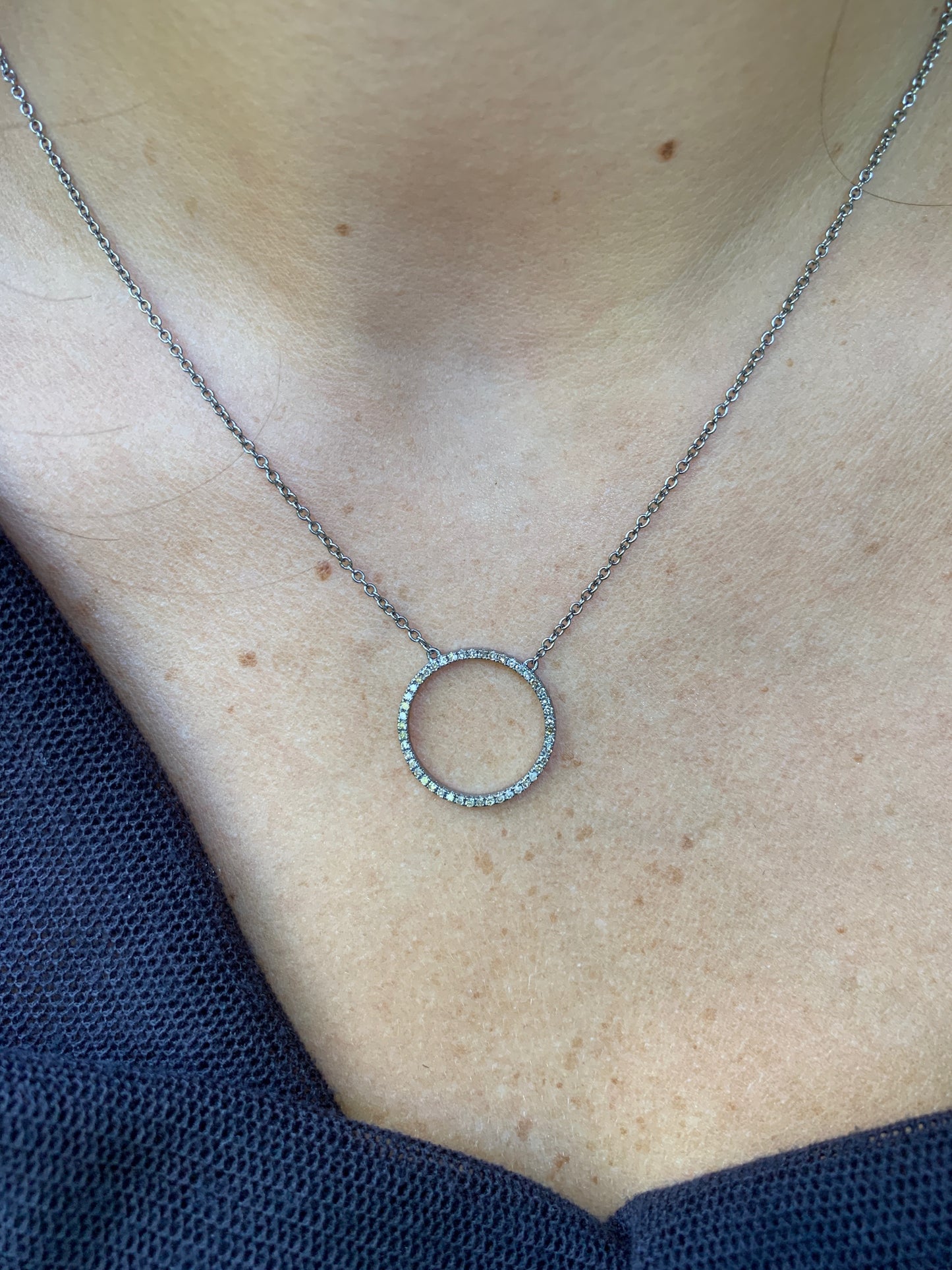 Diamond Circle Necklace