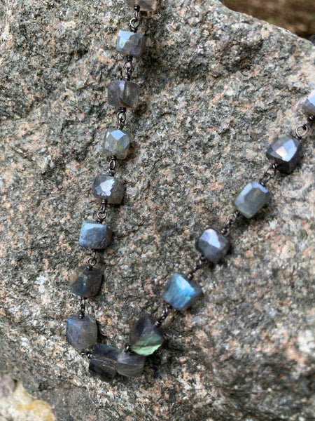 Labradorite Chunk Necklace