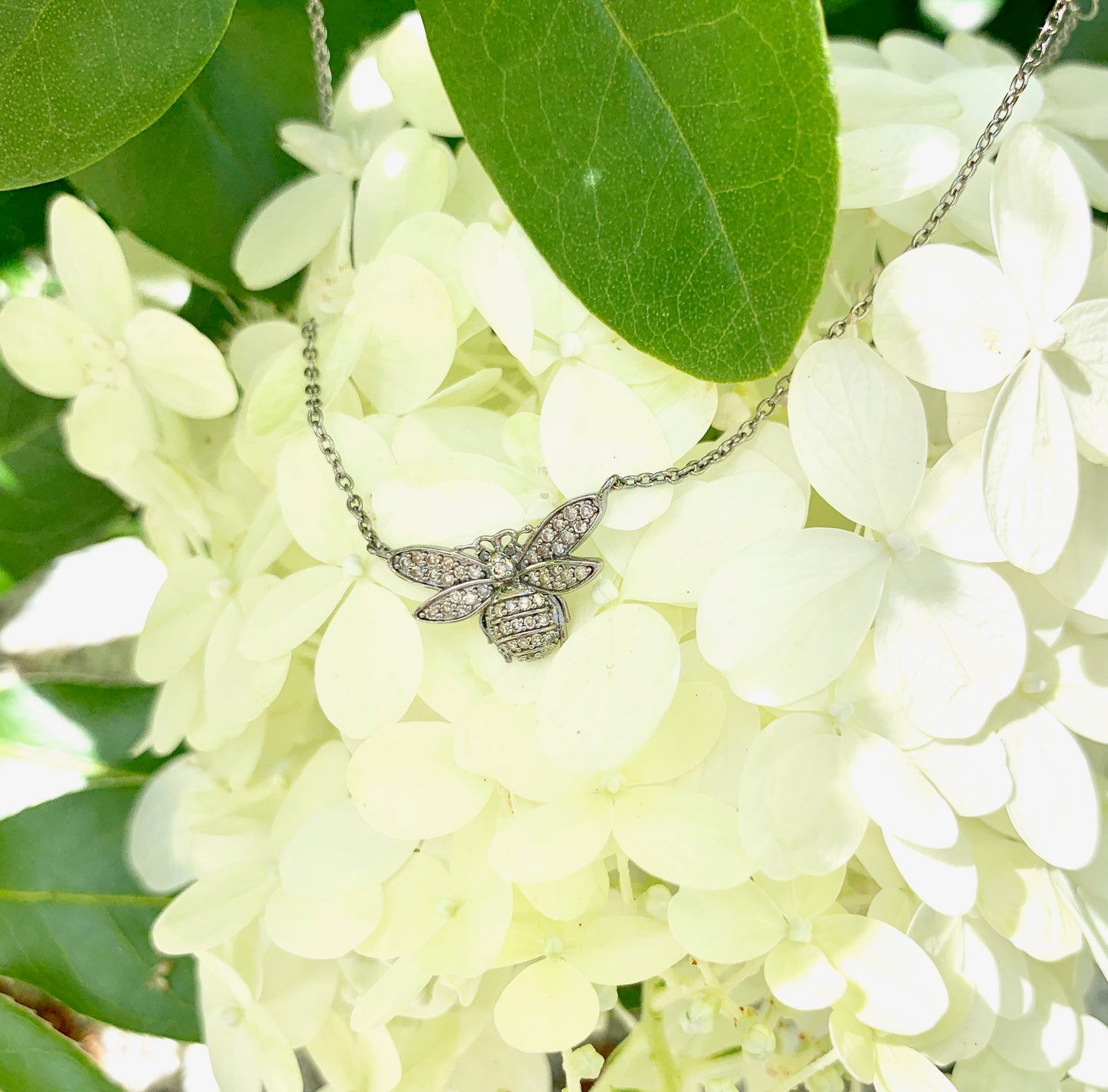 Pavé Bee Necklace