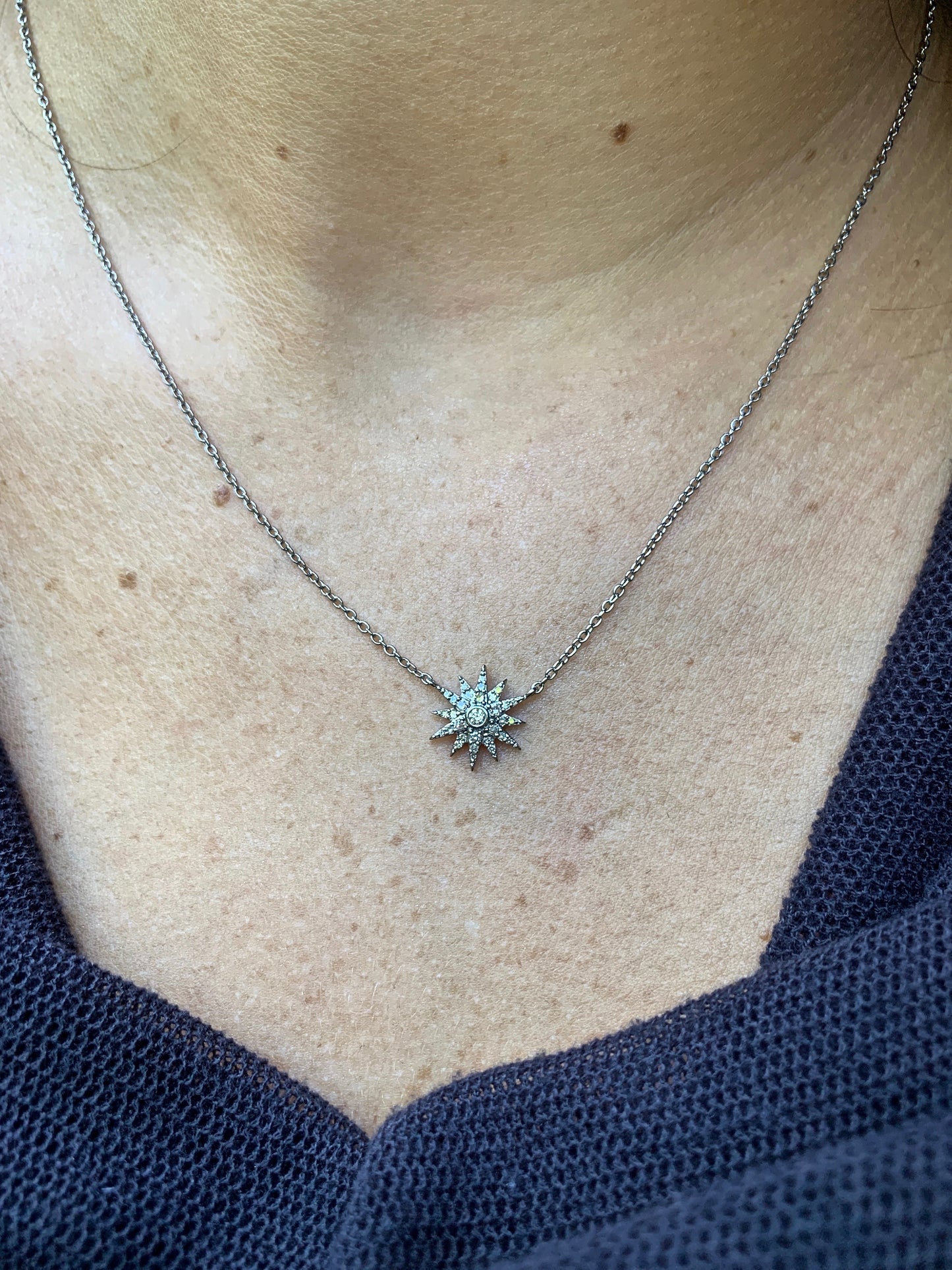 Pavé Starburst Necklace